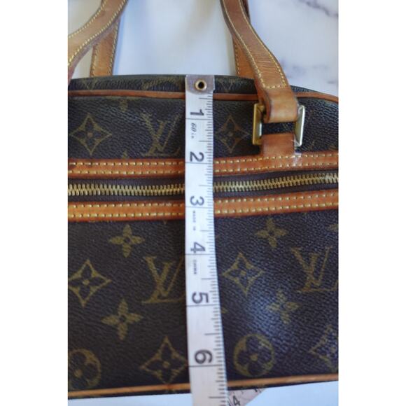 Vintage Louis Vuitton Shoulder Bag Womens Monogram Canvas Purse France 90s - Picture 14 of 16